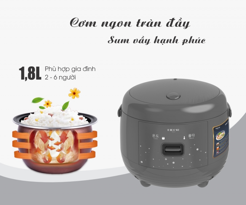 Nồi cơm điện 1.8 Lít Kidosu