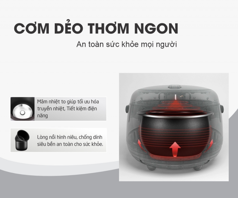 Nồi cơm điện 1.8 Lít Kidosu