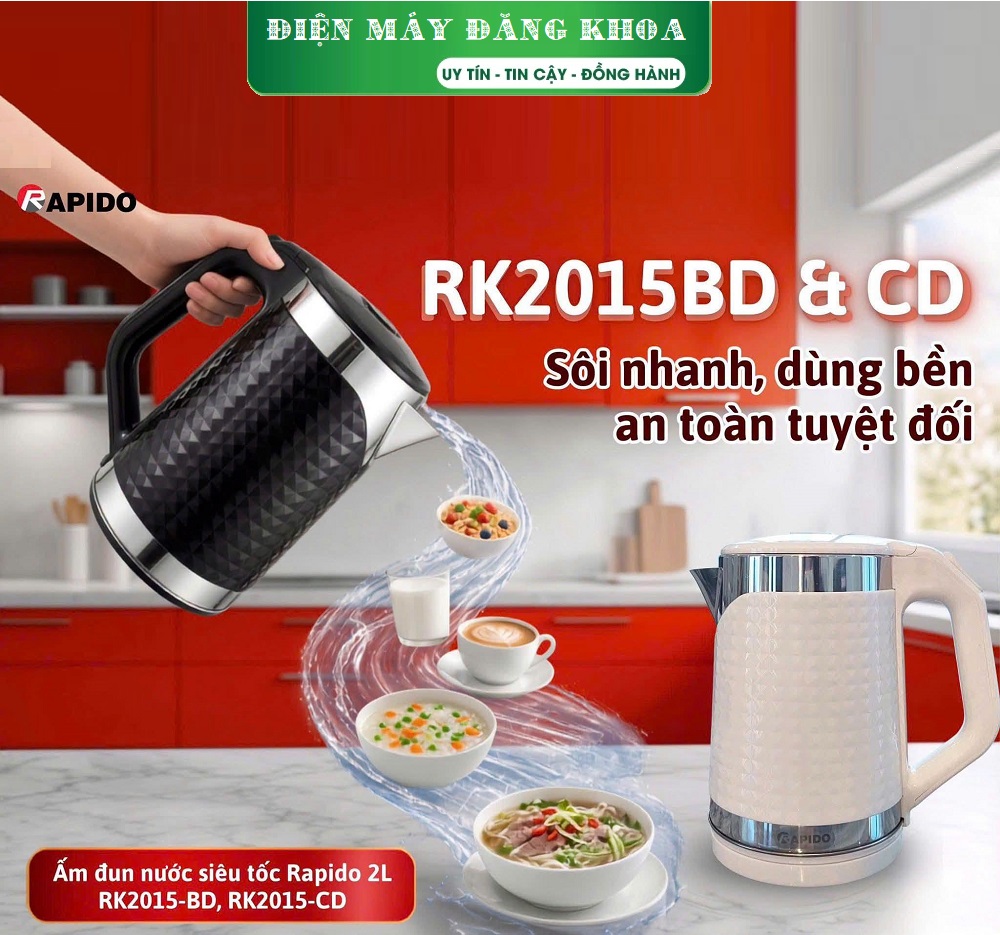 Ấm đun nước siêu tốc RK2015-BD Black Diamond
