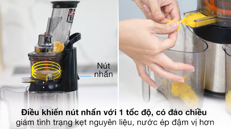 Bảng điều khiển nút nhấn - Máy ép chậm Kalite KL-565 Bảng điều khiển nút nhấn - Máy ép chậm Kalite KL-565
