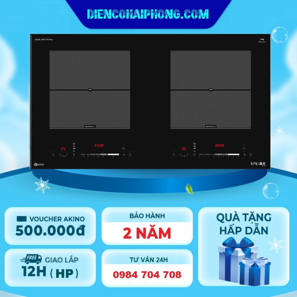 Bếp từ Spelier SPM-T79K Plus ( tặng bộ nồi )