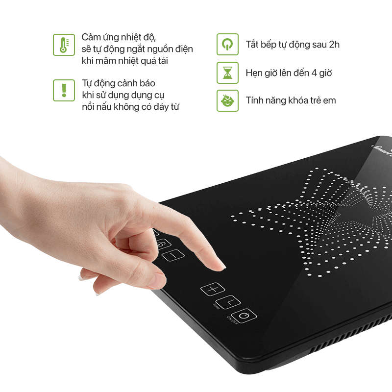 Bếp điện từ cảm ứng Elmich Smartcook ICS-3869 công suất 2100W