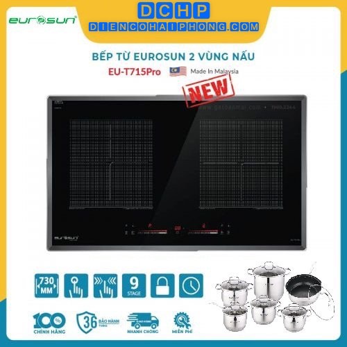 Bếp Từ Eurosun EU-T715 PRO ( tặng bộ nồi )