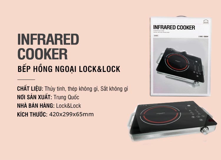 Bếp hồng ngoại Lock&Lock EJI341 công suất 2000W