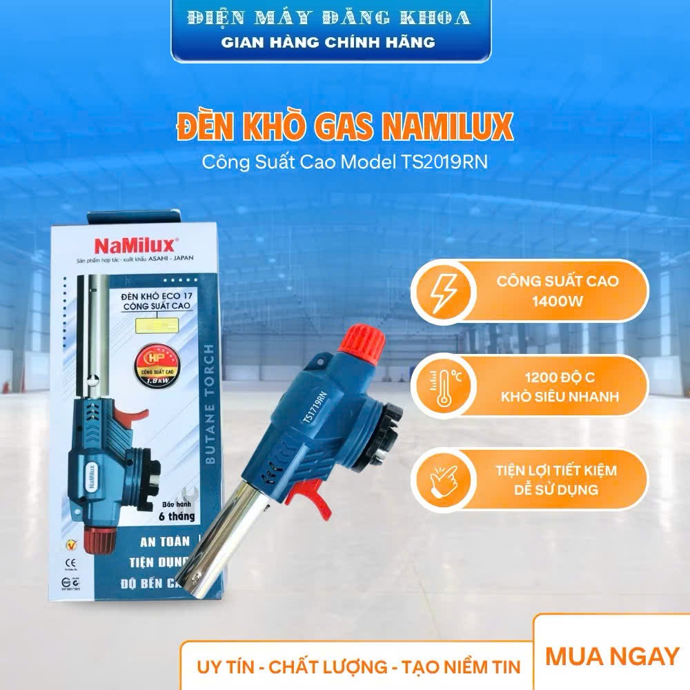 Đèn Khò Gas NaMilux TS2019RN