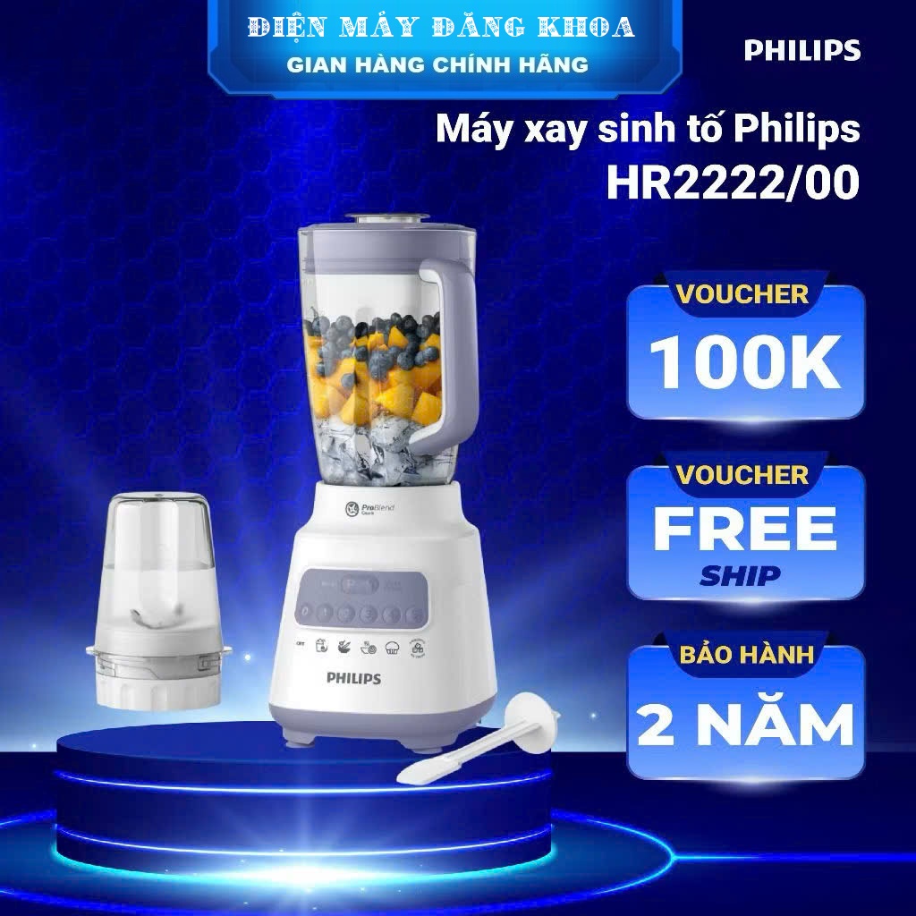 Máy xay sinh tố đa năng Philips HR2221/00 Công suất 700 W