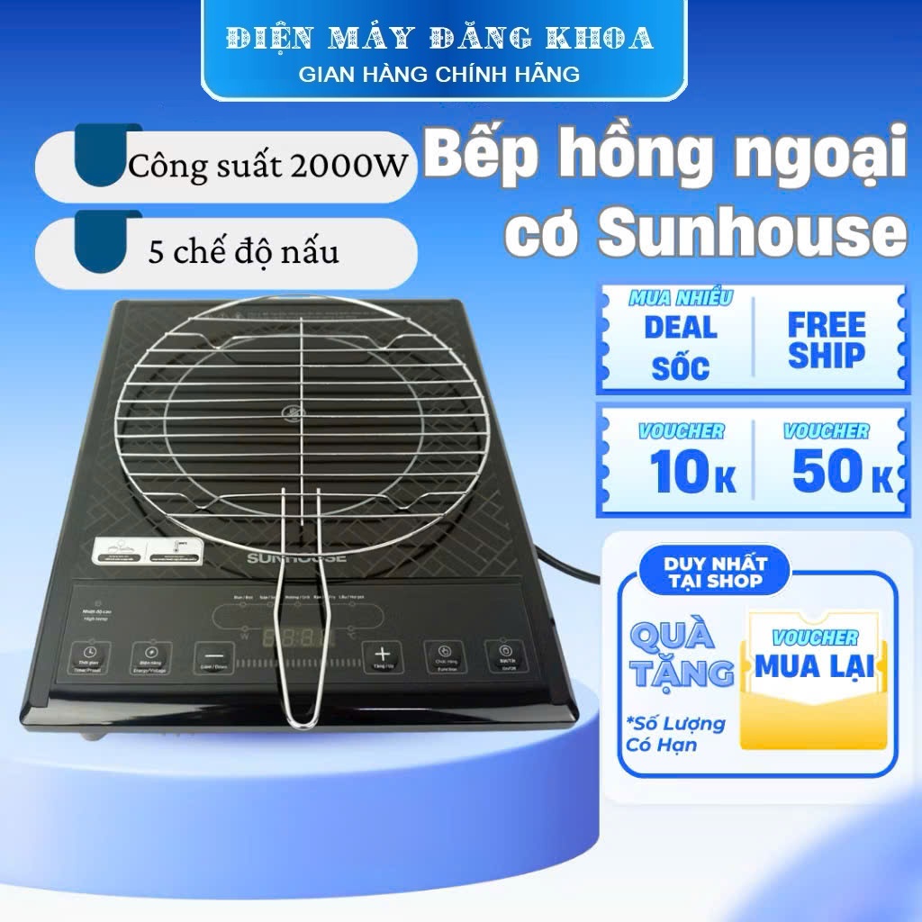 Bếp hồng ngoại cơ SUNHOUSE SHD6011