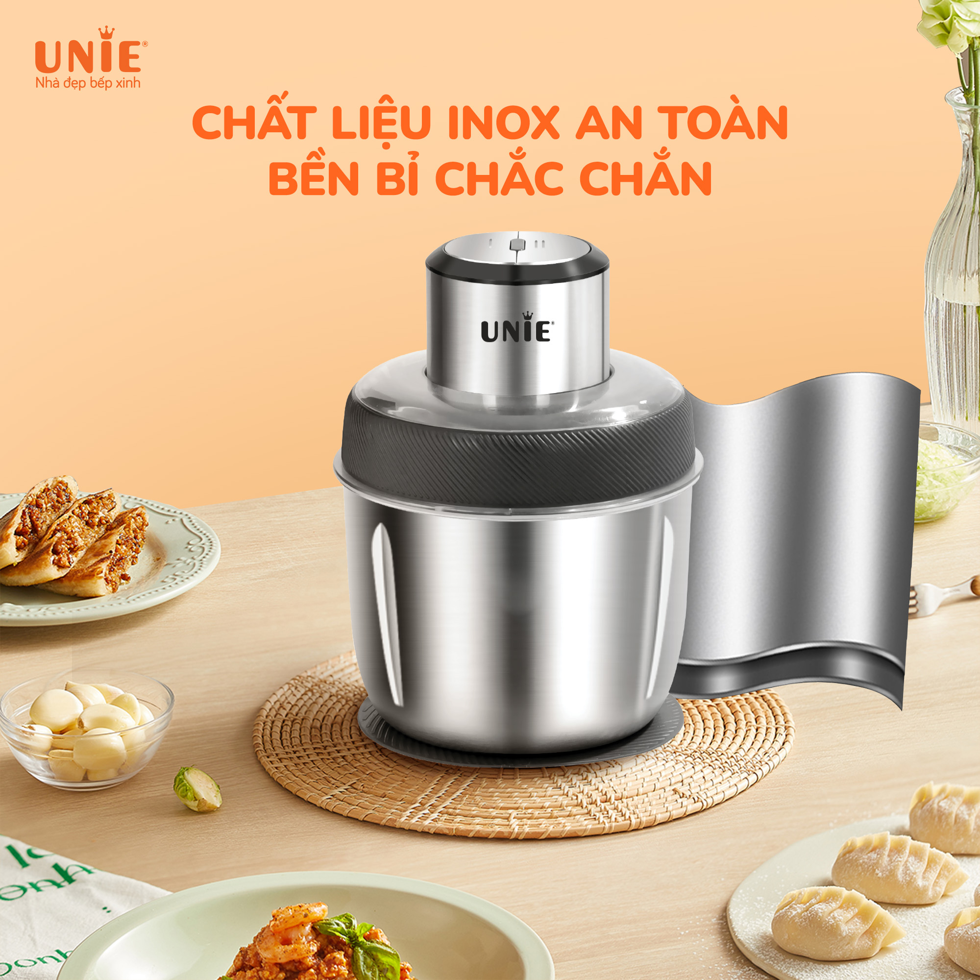 Máy xay thịt UE226 chất liệu inox304 an toàn cho sức khoẻ