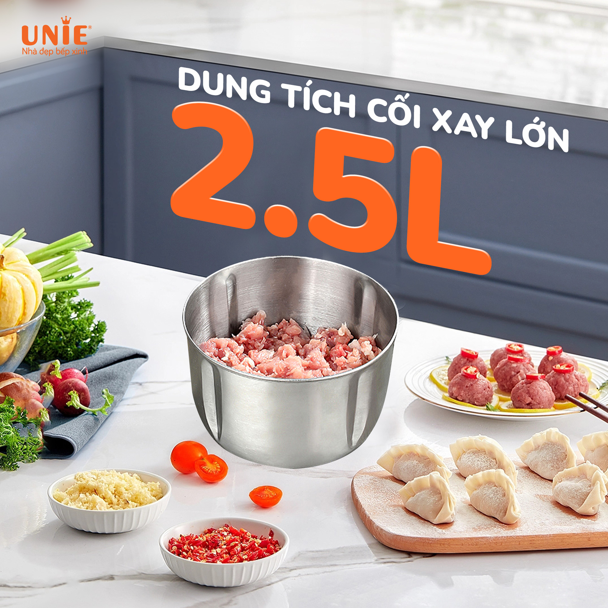 Cối xay UE226 dung tích lên đến 2,5L