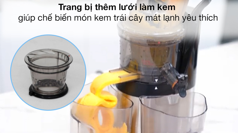 Trang bị lưới làm kem - Máy ép chậm Kalite KL-565 Trang bị lưới làm kem - Máy ép chậm Kalite KL-565