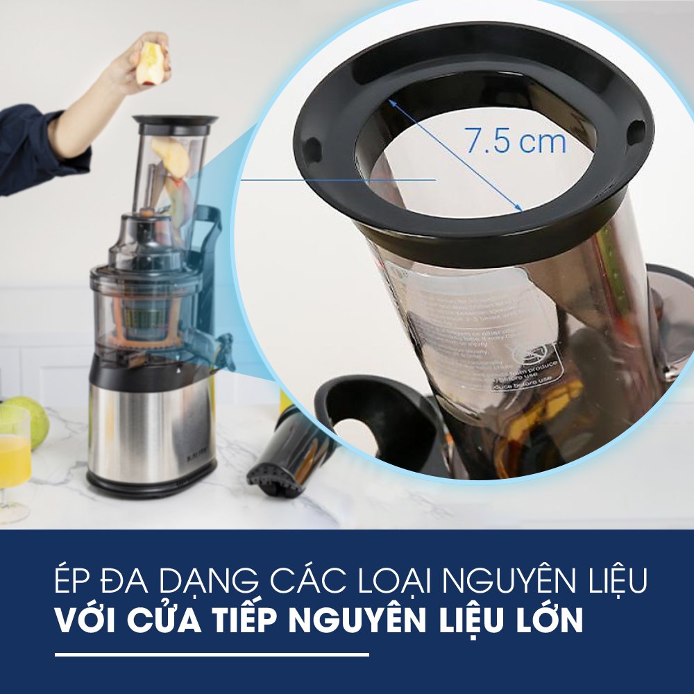 máy ép chậm kalite kl-565 cửa tiếp nhiên liệu