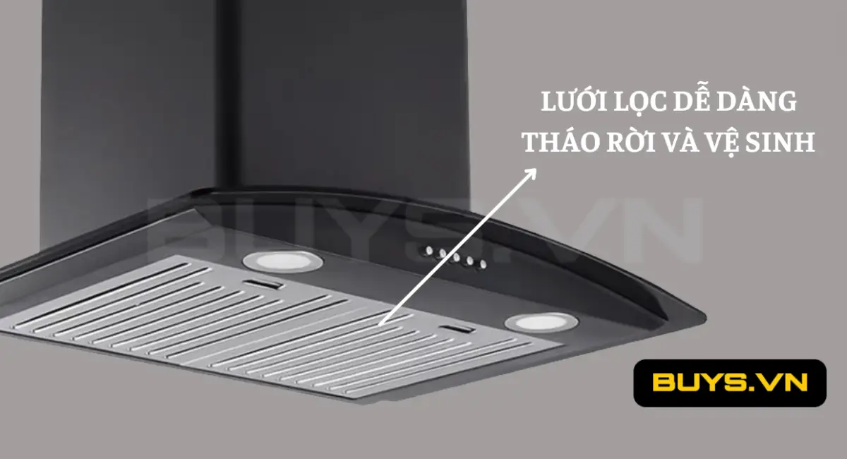 Máy hút mùi Rudiger RSK-2301C - lưới lọc