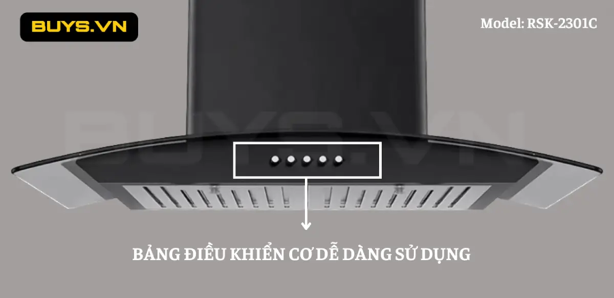 Máy hút mùi Rudiger RSK-2301C - đièu khiển