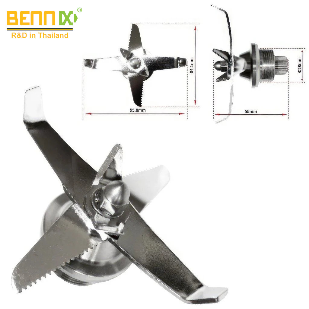 may-xay-cong-nghiep-bennix-bn-206bl-2 Máy xay sinh tố công nghiệp Bennix BN-206BL công suất 2200W
