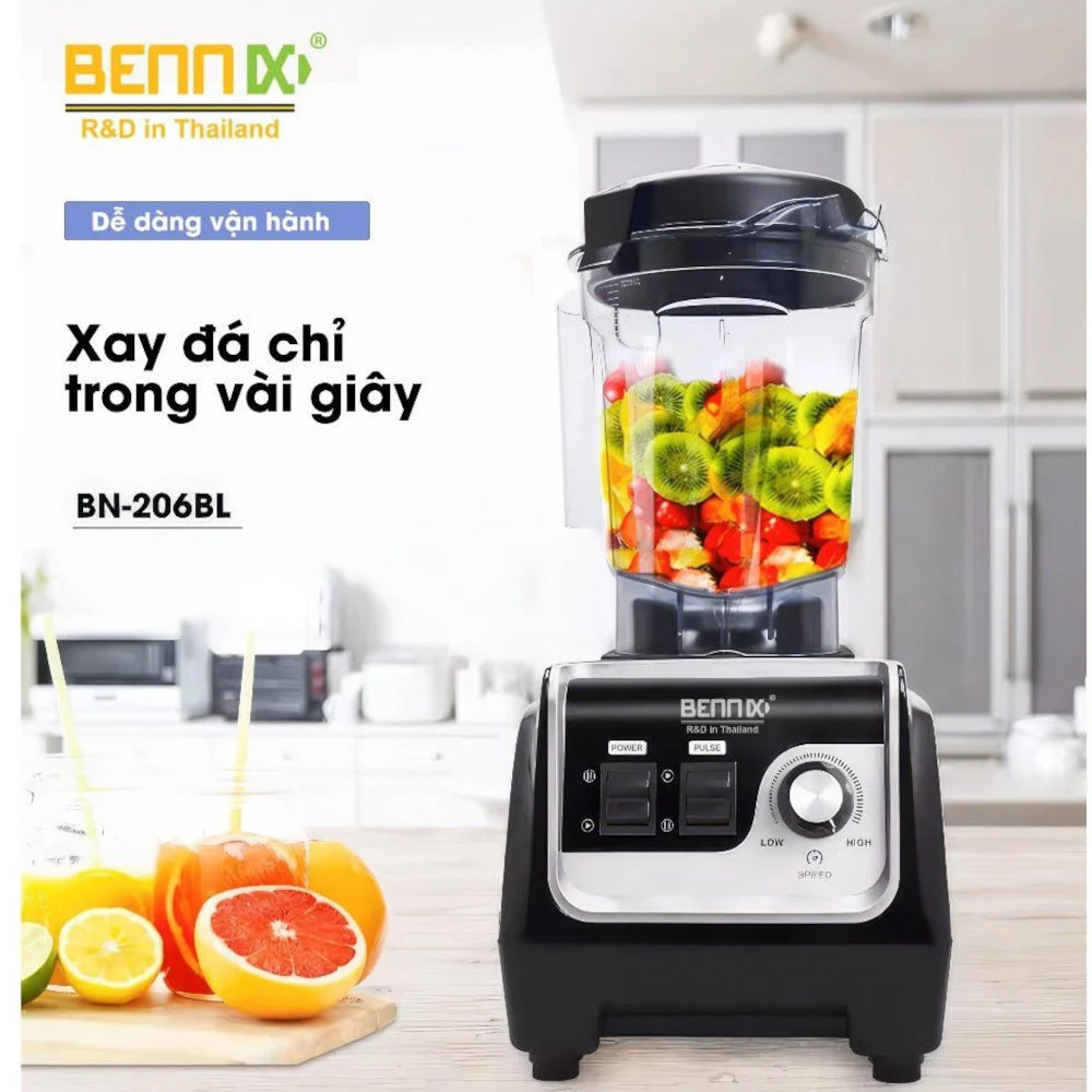 may-xay-cong-nghiep-bennix-bn-206bl-5 Máy xay sinh tố công nghiệp Bennix BN-206BL công suất 2200W