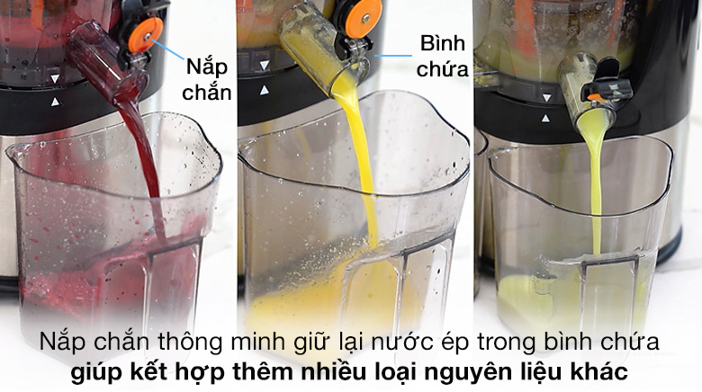 Nắp chắn thông minh - Máy ép chậm Kalite KL-565 Nắp chắn thông minh - Máy ép chậm Kalite KL-565