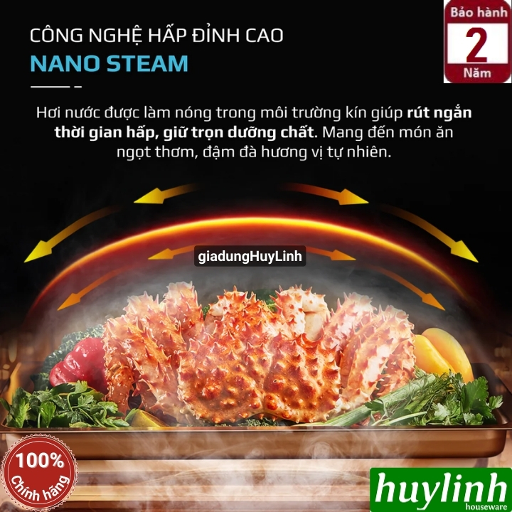 [Mới 2025] Nồi chiên không dầu - hấp hơi nước Olivo SF1600 - 16 lít - 70 menu 4