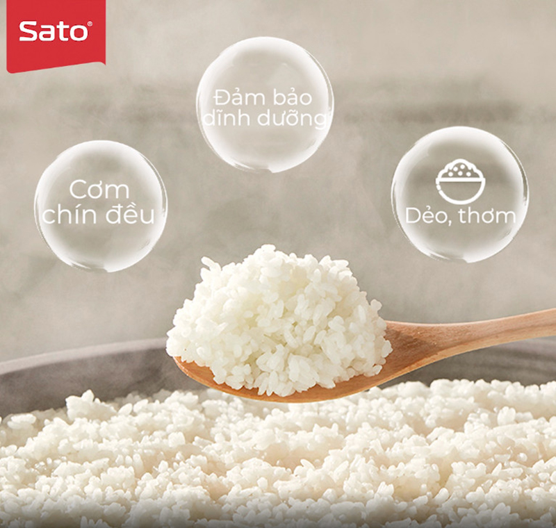 Sato cho ra mắt nồi cơm điện công nghiệp Sato 08CN011 2