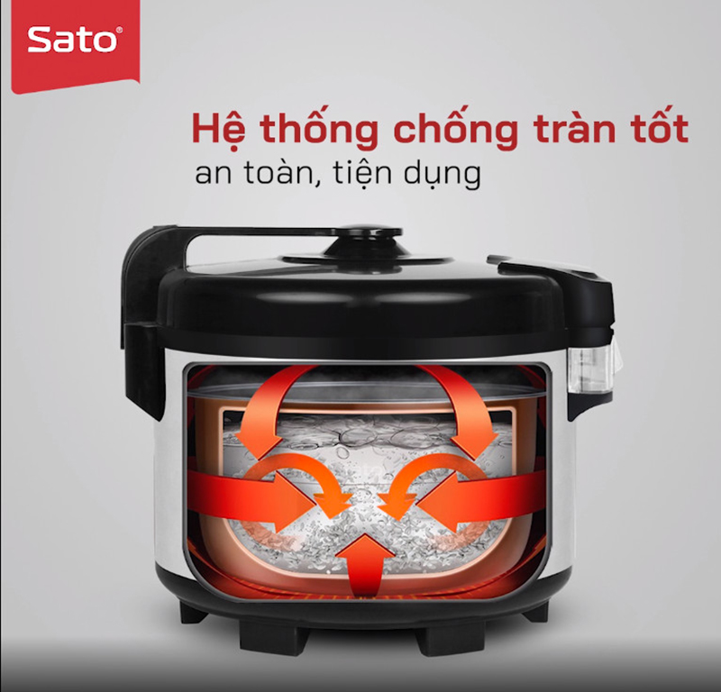 Sato cho ra mắt nồi cơm điện công nghiệp Sato 08CN011 3