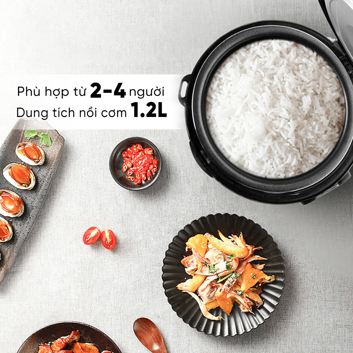 noi-com-dien-cao-cap-kalpen-r8-1-2l-5 Nồi cơm điện cao cấp Kalpen R8 dung tích 1.2L chuẩn Đức