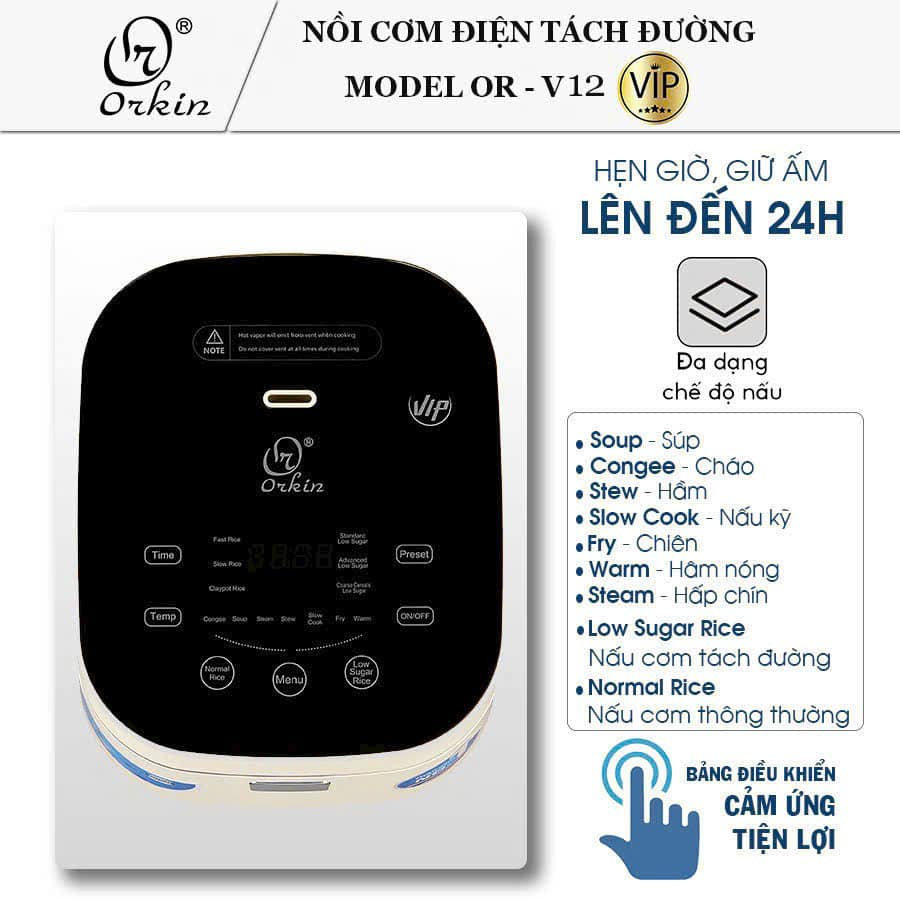 Nồi cơm điện tử tách đường Orkin Thái Lan OR-V12
