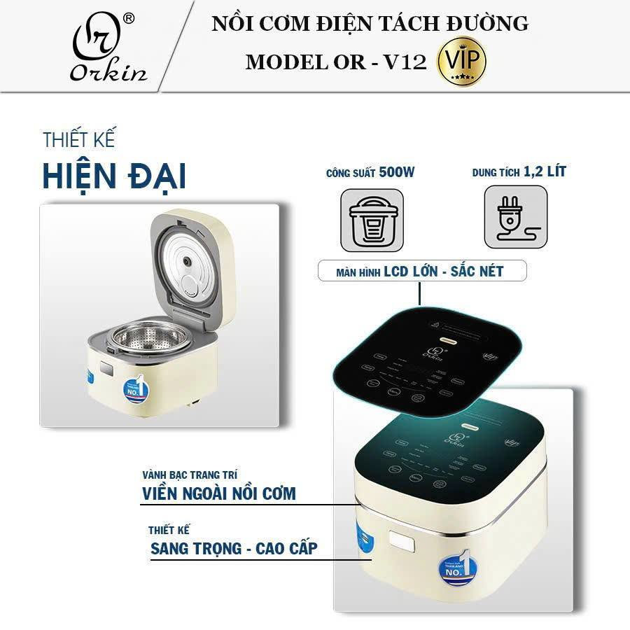 Nồi cơm điện tử tách đường Orkin Thái Lan OR-V12