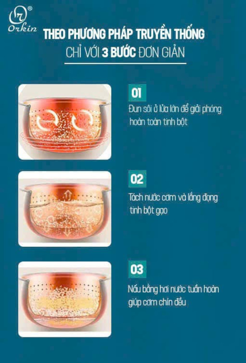 Nồi cơm điện tử tách đường Orkin Thái Lan OR-V12