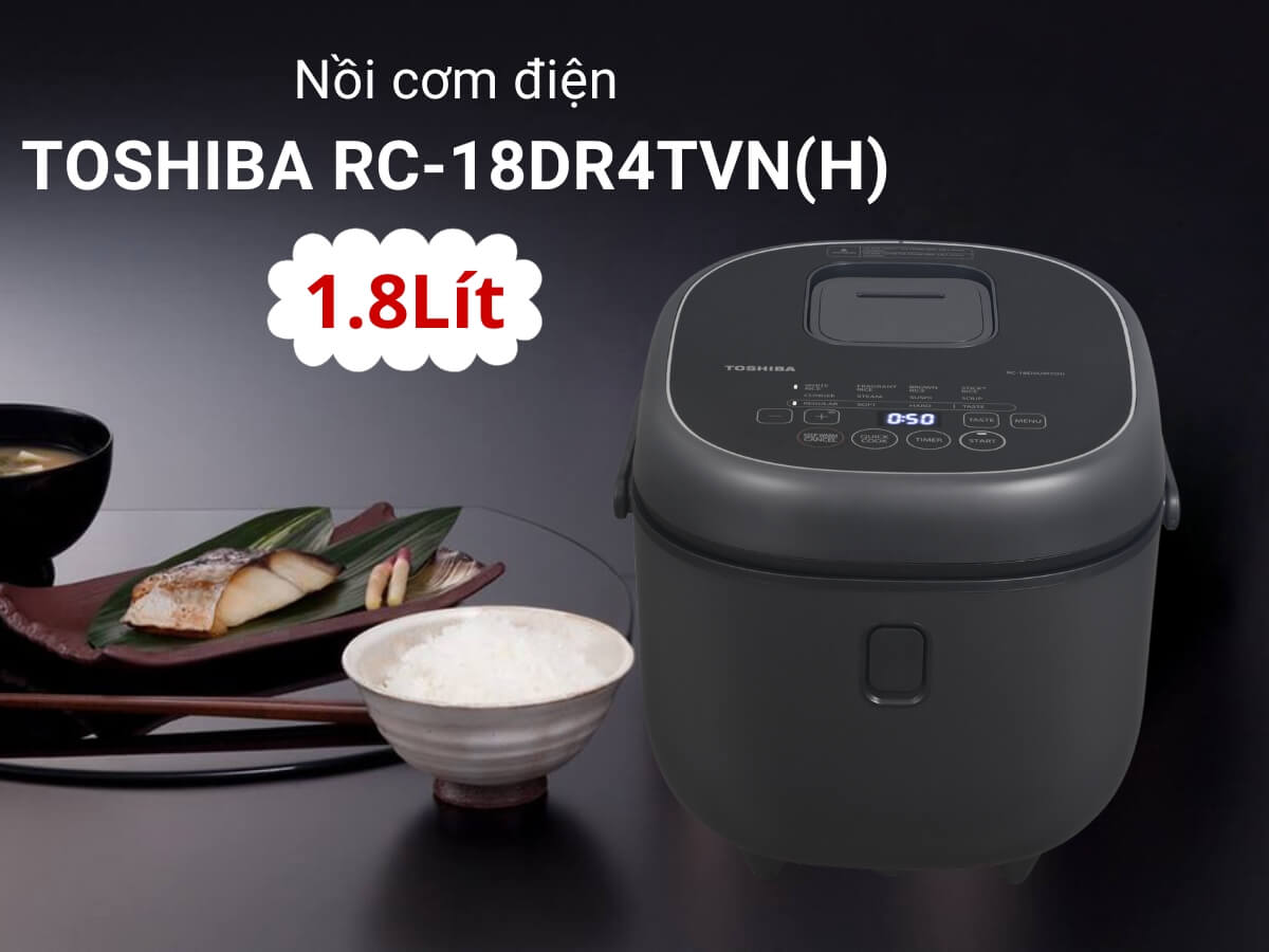 nồi cơm điện tử toshiba rc-18dr4tvn(h)
