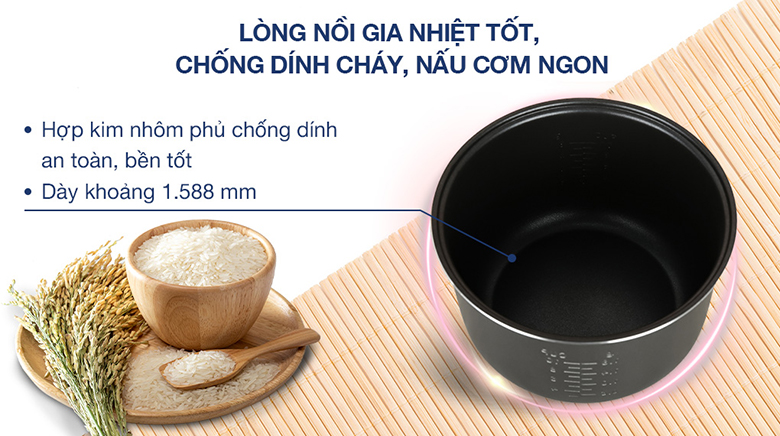 Nồi cơm nắp gài 1.8 lít Panasonic SR-MVN18FRAX - Lòng nồi Nồi cơm nắp gài 1.8 lít Panasonic SR-MVN18FRAX - Lòng nồi