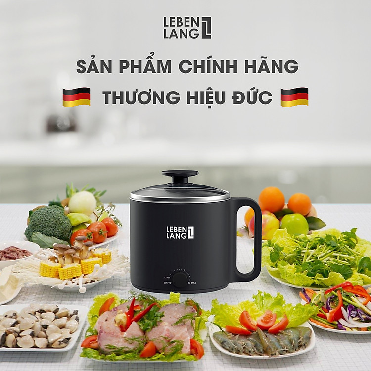 Nồi lẩu điện mini đa năng Lebenlang LBEC0808S