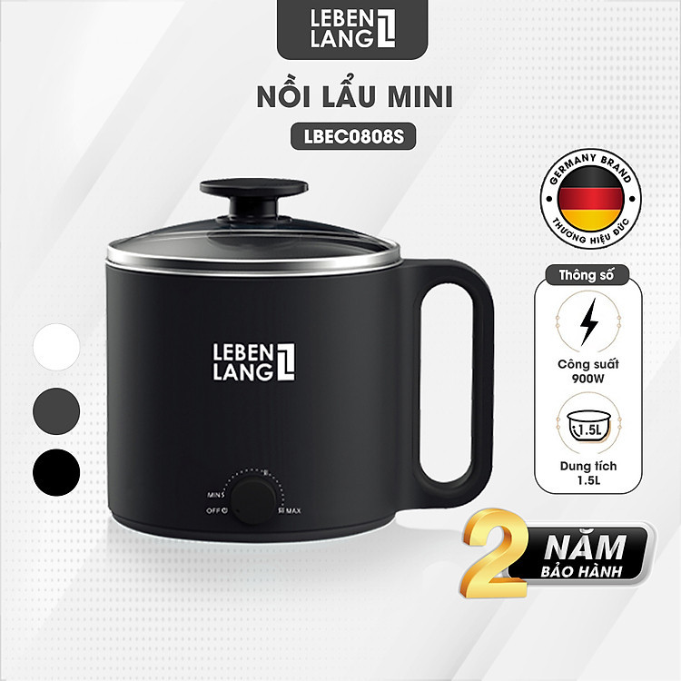 Nồi lẩu điện mini đa năng Lebenlang LBEC0808S