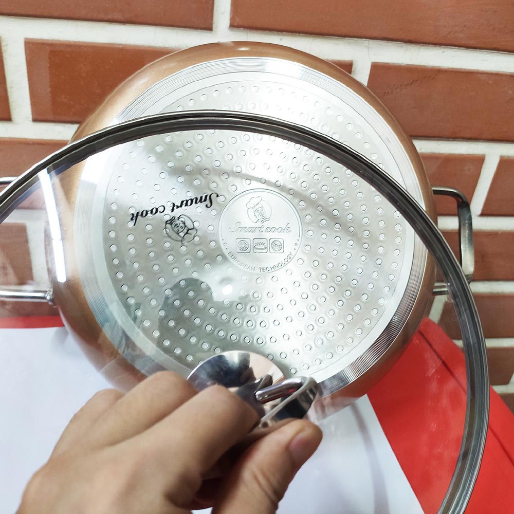 Nồi lẩu vân đá chống dính 26cm Elmich Smartcook SM-5552KMB