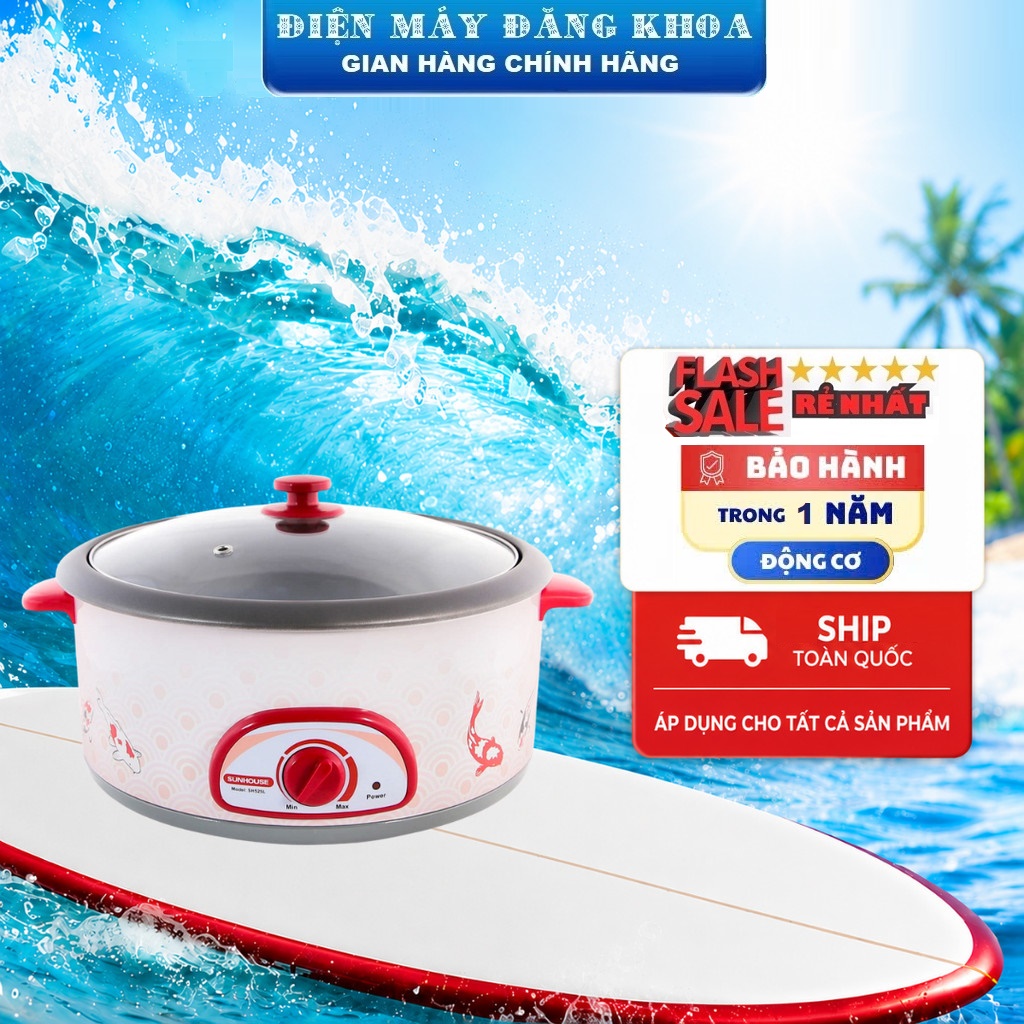 Lẩu điện Sunhouse SH 525L 1600W