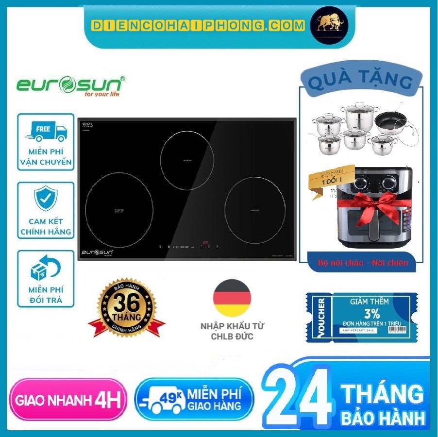 Bếp từ Eurosun EU-T881G ( Quà tặng khủng)