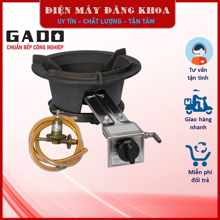 Combo Bếp gas công nghiệp GADO - 6G van dây