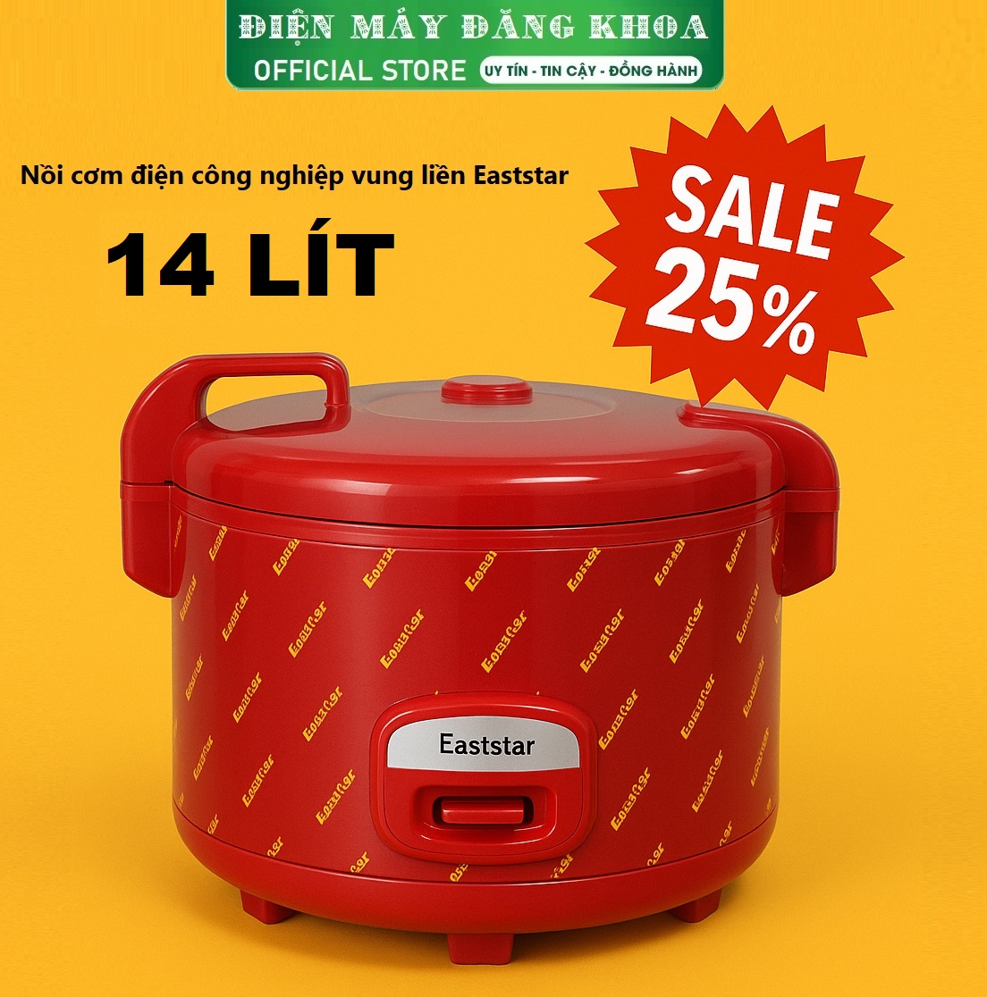 Nồi cơm điện công nghiệp Vung liền Eaststar 14L  (3-3.5 kg gạo )