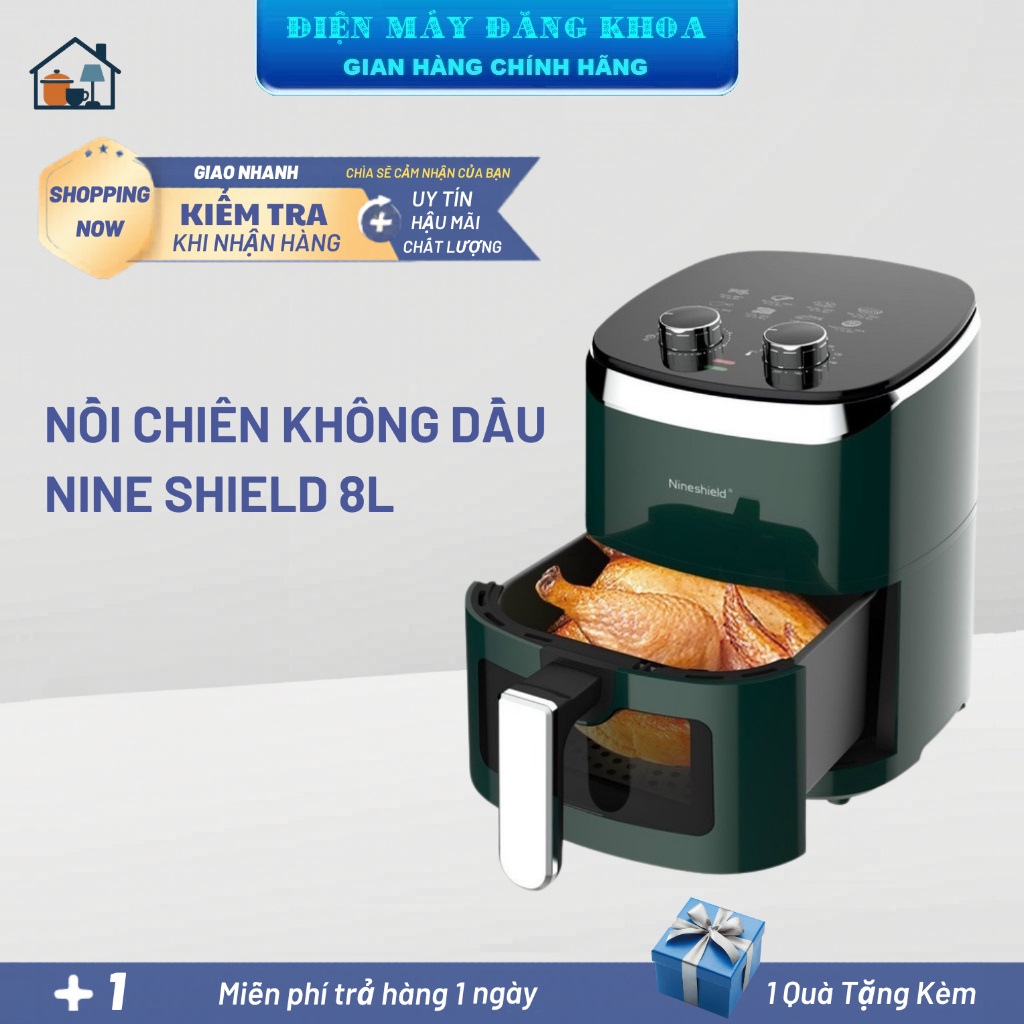 Nồi Chiên Không Dầu Nineshield KB-5005M 8L