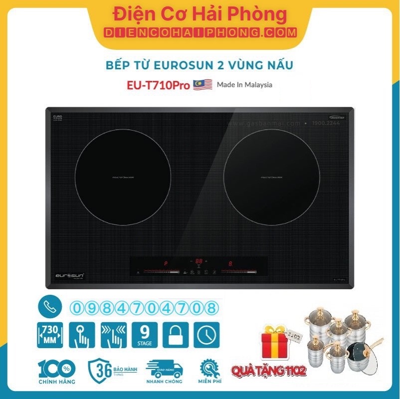 Bếp từ EUROSUN EU-T710PRO ( tặng quà )