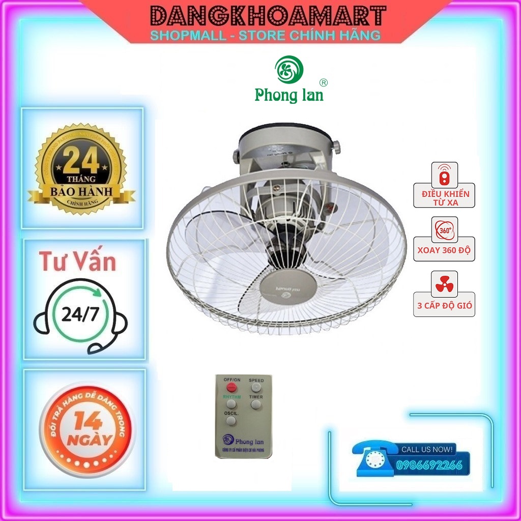 Quạt đảo trần Phong Lan DT400DK, có khiển