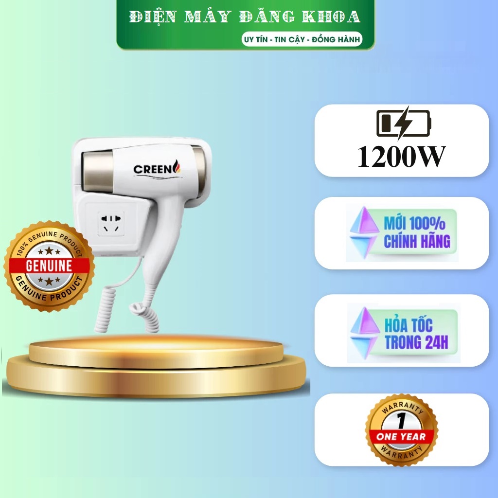 Máy sấy tóc gắn tường CREEN CR-ST1200