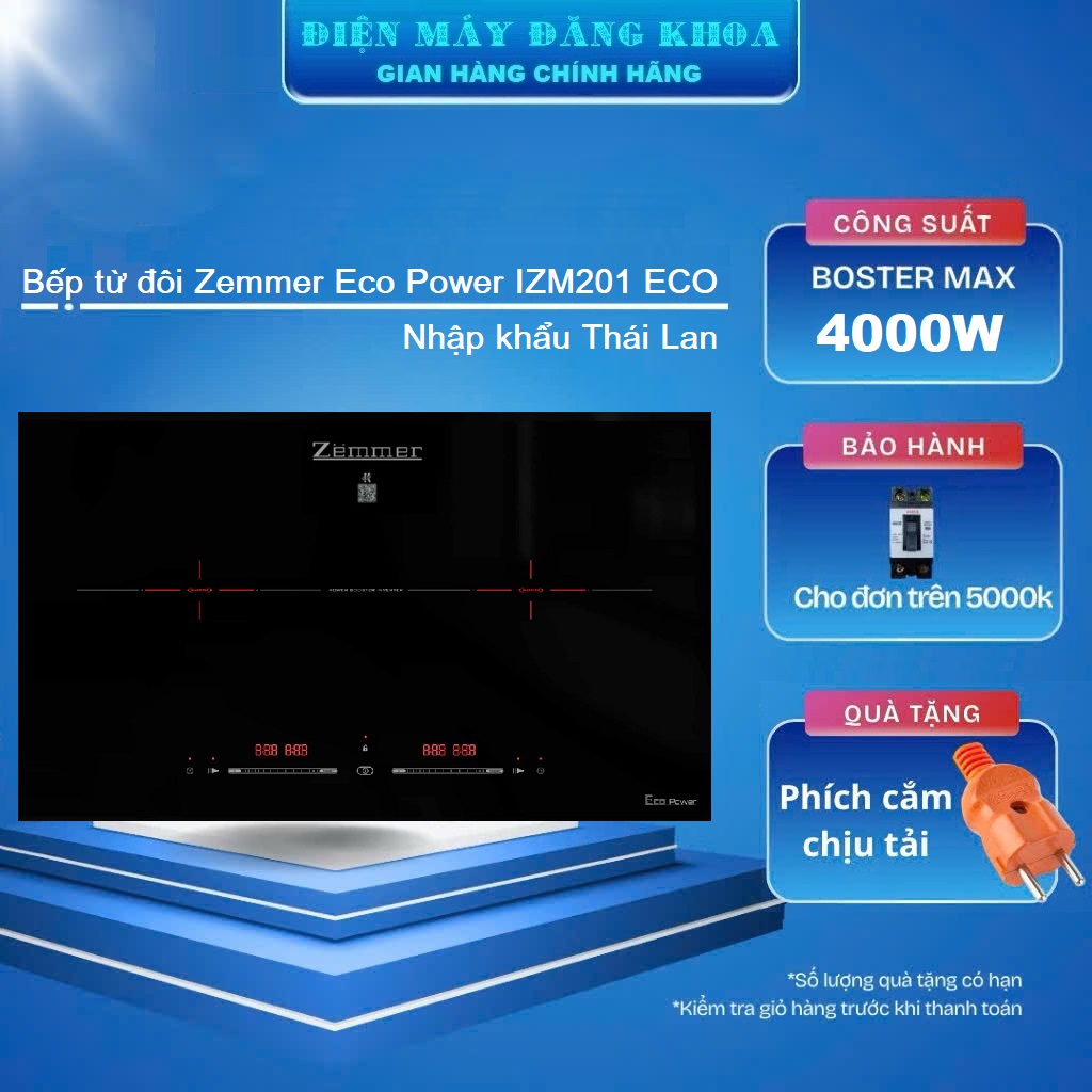 Bếp từ đôi Zemmer IZM201 ECO