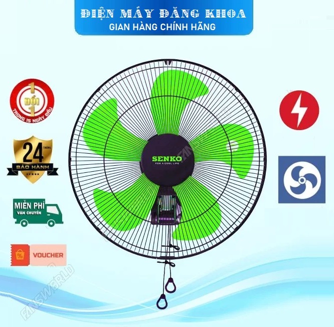 Quạt Treo Tường công nghiệp 450 Senko TC1886