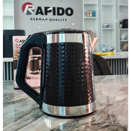 🔥 Ấm đun nước siêu tốc Rapido 2L – Thiết kế sang, đun nhanh, dùng tiện Hai màu cực đẹp: 🤍 RK2015-CD Creamy Diamond – màu kem 🖤 RK2015-BD Black Diamond –