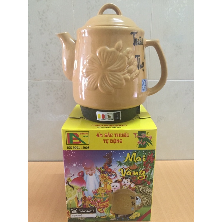 Ấm sắc thuốc tự động Trường Thọ Mai Vàng BA-86 dung tích 3.2L