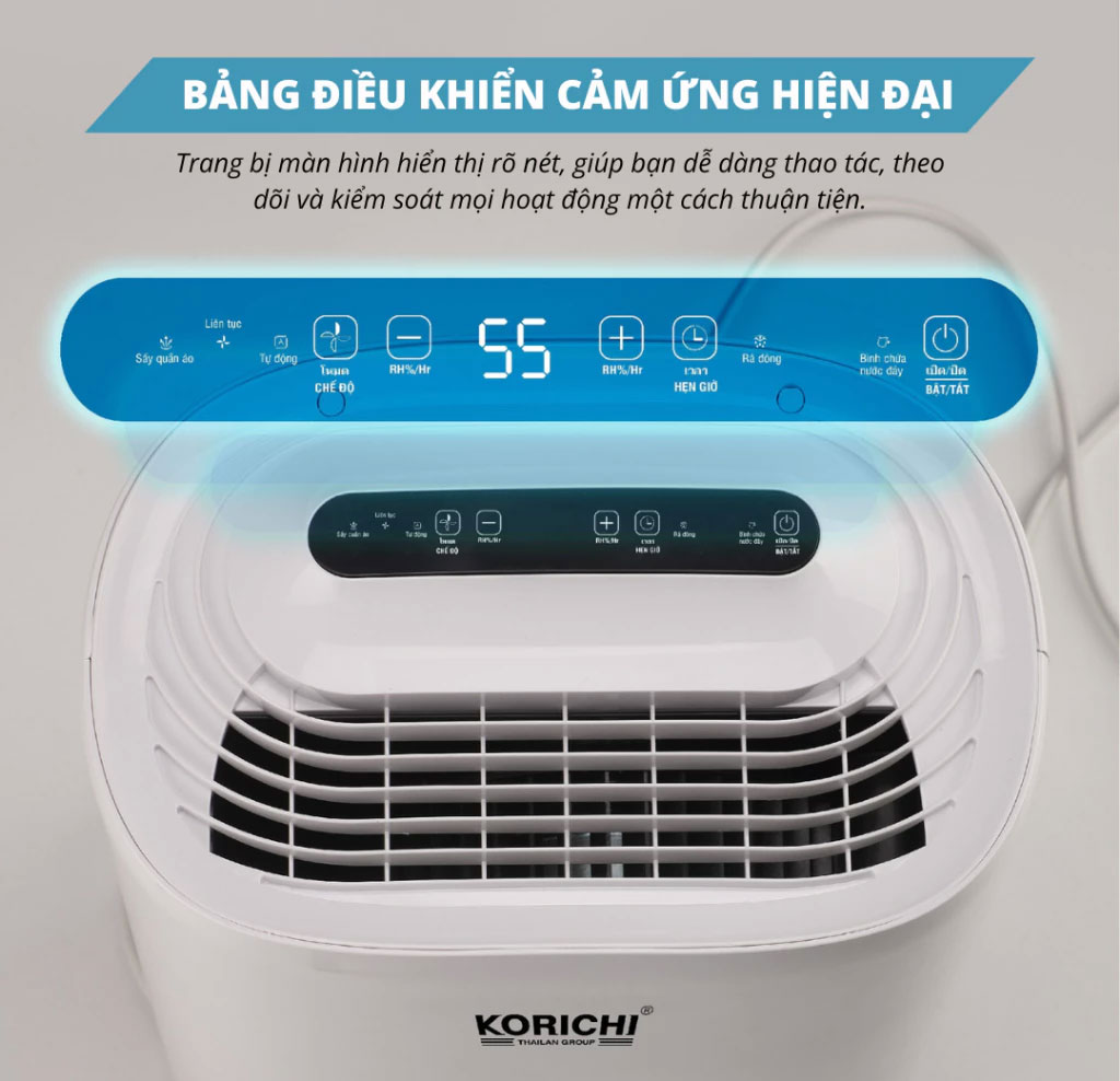 Bảng điều khiển cảm ứng siêu nhạy, thân thiện người dùng