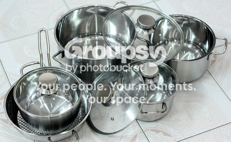 Kết quả hình ảnh cho bộ nồi fivestar 5 món