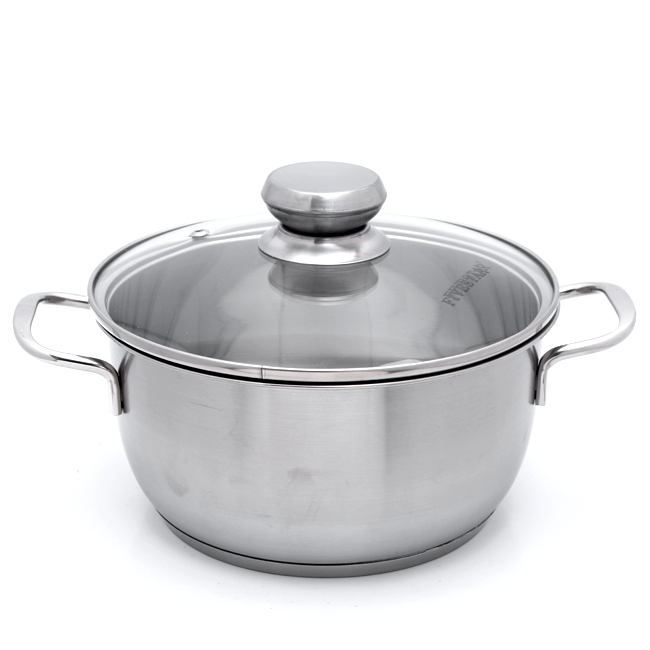 Bộ nồi xửng hấp Inox 3 đáy nắp kinh Fivestar 24cm