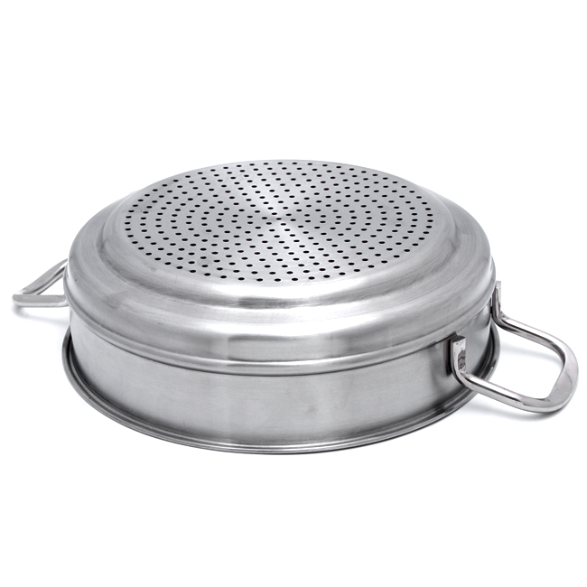 Bộ nồi xửng hấp Inox 3 đáy nắp kinh Fivestar 24cm