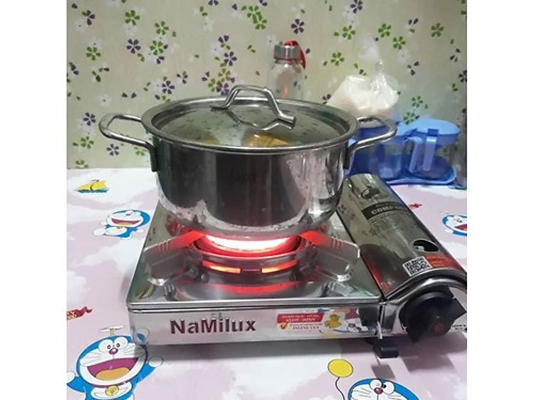 Bếp ga mini dùng đầu đốt hồng ngoại nấu ăn nhanh Bếp ga mini