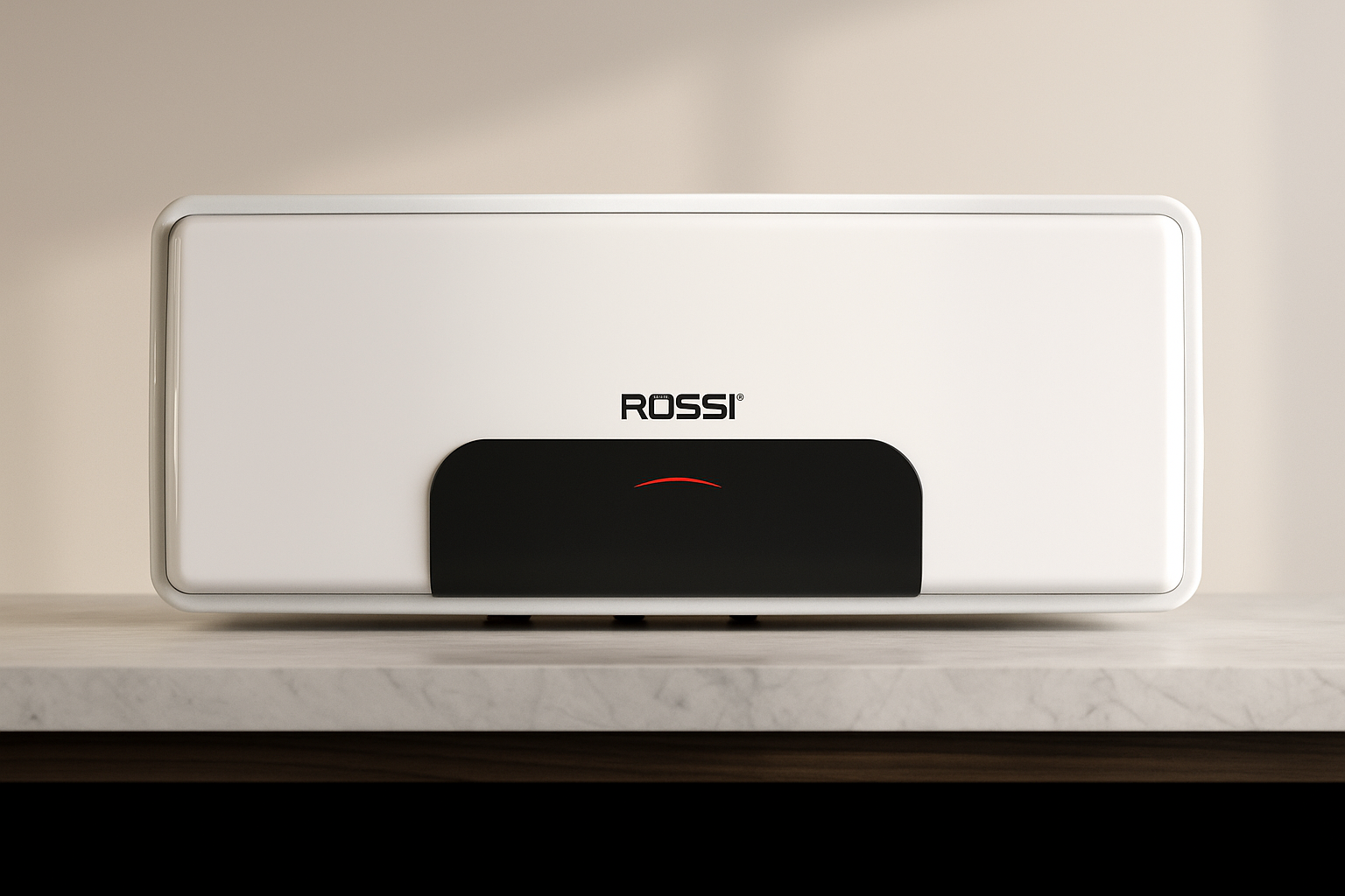 Hình ảnh thật bình nước nóng Rossi Blanc ngang